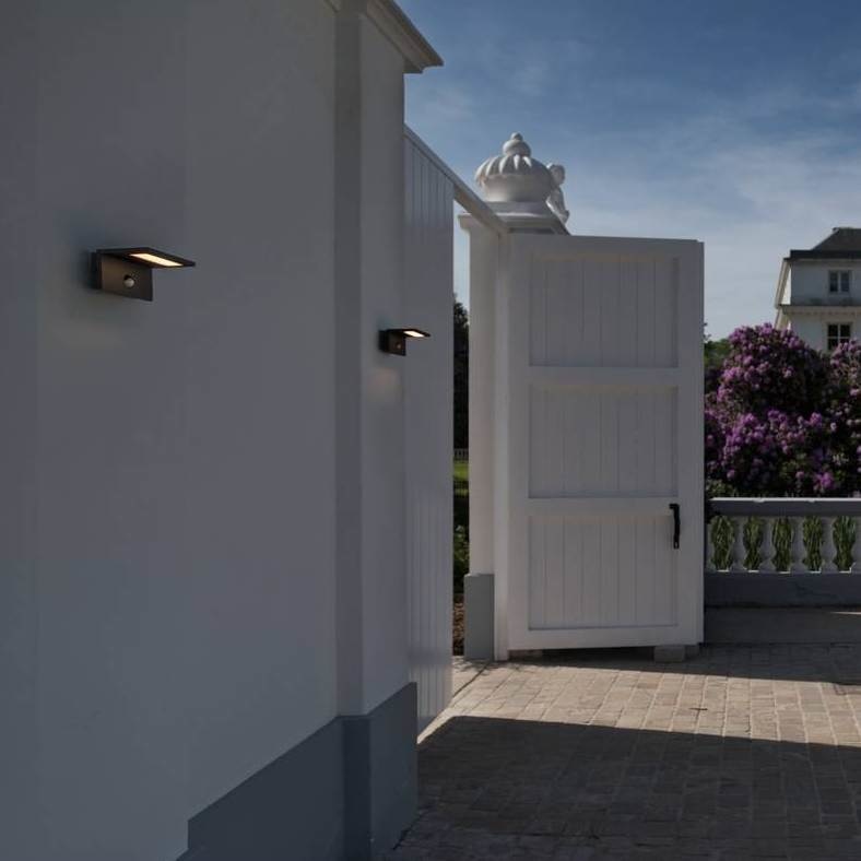 SLV ANGOLUX antraciet wandlamp met sensor