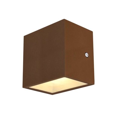 SLV Sitra CUBE LED ROESTKLEUR wandlamp SLV Sitra CUBE LED ROESTKLEUR wandlamp