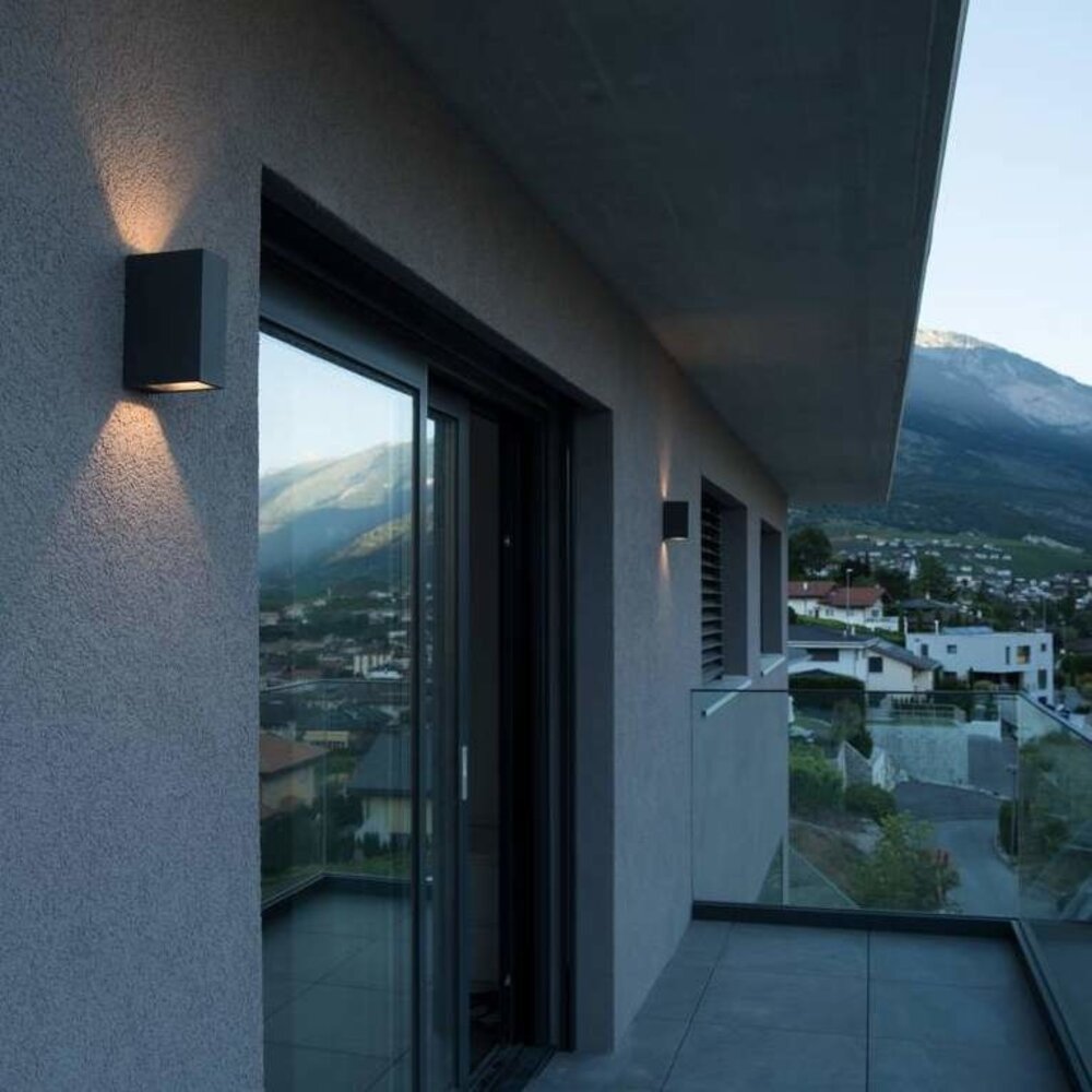 SLV Quad Up/Down 15 ANTRACIET wandlamp SLV Quad Up/Down 15 ANTRACIET wandlamp