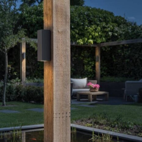 SLV THEO Up/Down antraciet wandlamp