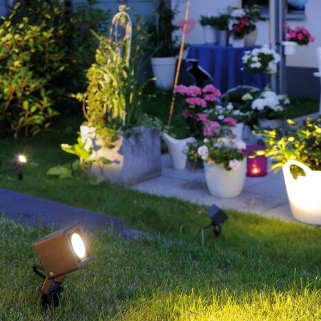 SLV Nautilus 10 Square LED antraciet tuinspot SLV Nautilus 10 Square LED antraciet tuinspot