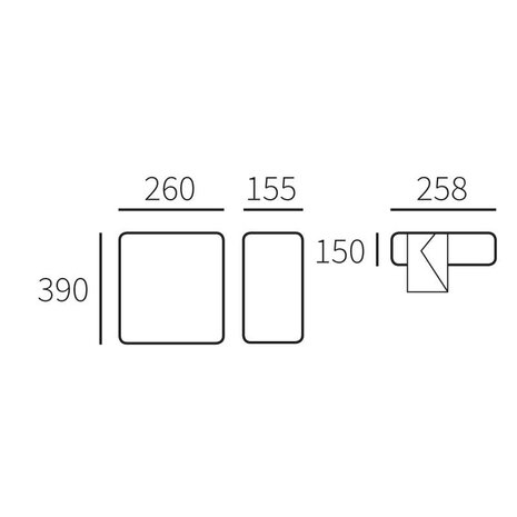 Allux 100 Zwart brievenbus zonder slot
