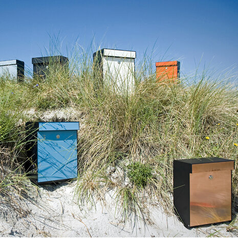 Allux Grundform Zwart / Wit brievenbus Allux Grundform Zwart / Wit brievenbus