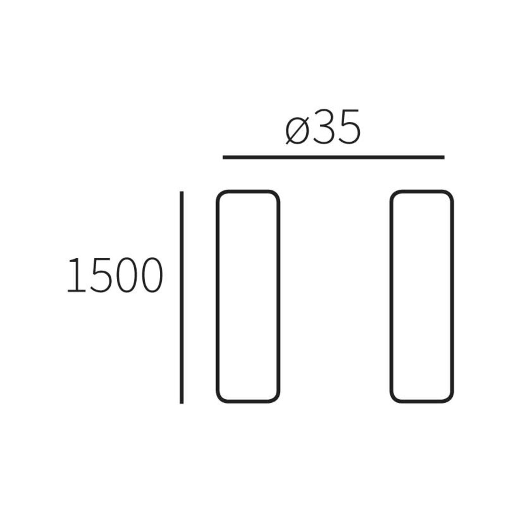 Allux 1005 Losse palen statief RVS ROND Allux 1005 Losse palen statief RVS ROND