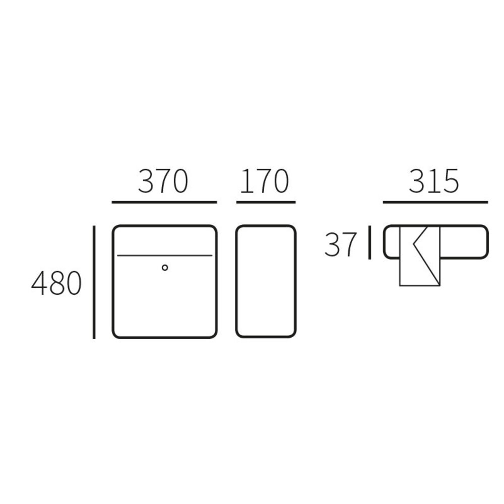 Allux BJORN zwart brievenbus Allux BJORN zwart brievenbus
