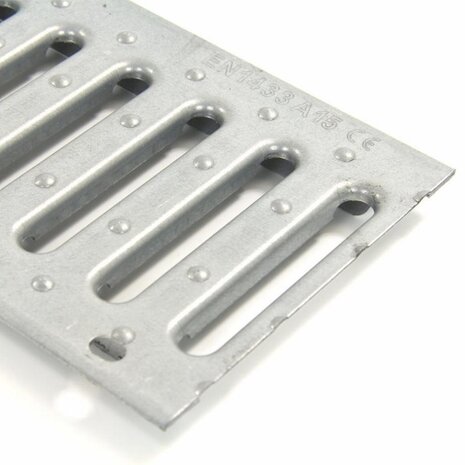 Nicoll gegalvaniseerd sleufrooster t.b.v. lijngoot, type Connecto 100 Nicoll gegalvaniseerd sleufrooster t.b.v. lijngoot, type Connecto 100