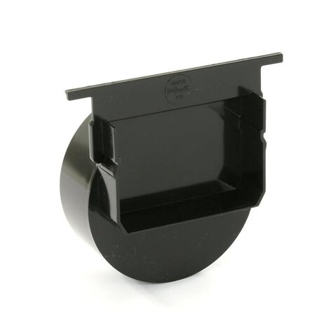 Nicoll eindkap, Connecto 100, uitlaat 110 mm opleg, zwart, voor art.nr. 254299 en 254338