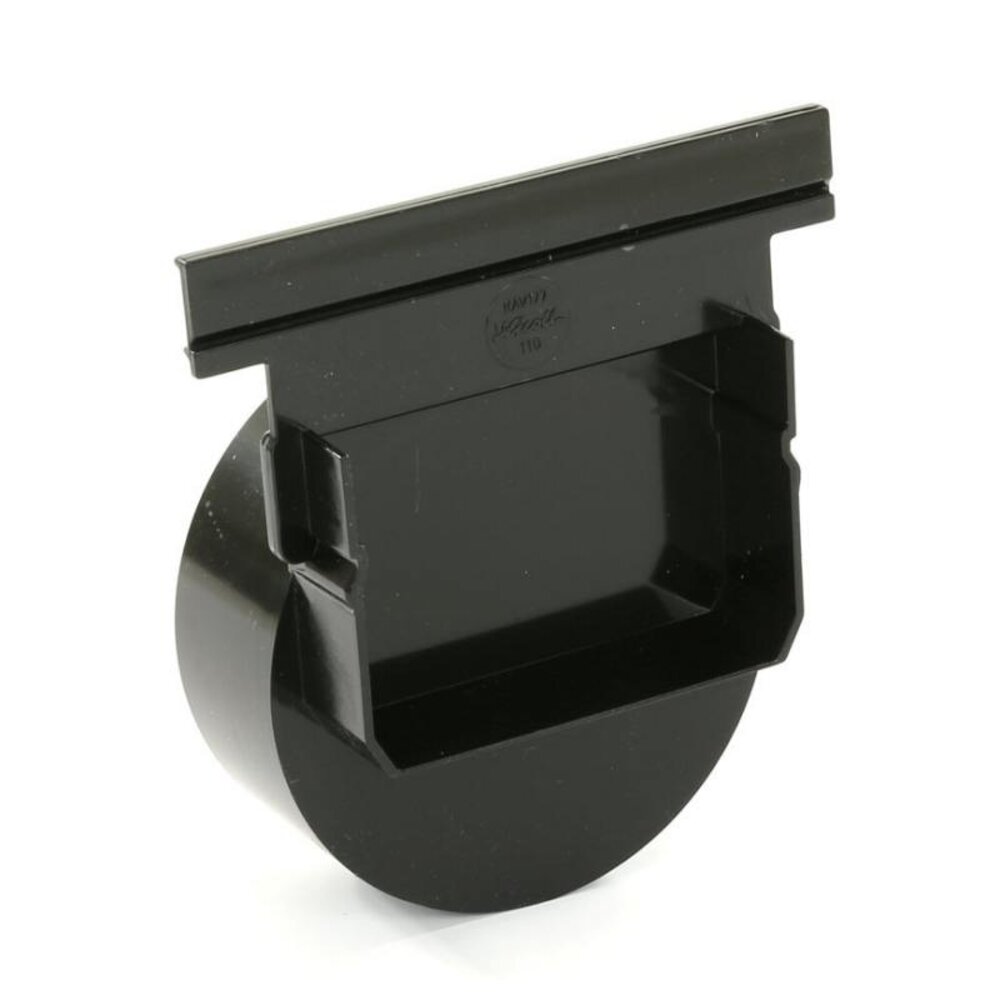 Nicoll eindkap, Connecto 100, uitlaat 110 mm inleg, zwart