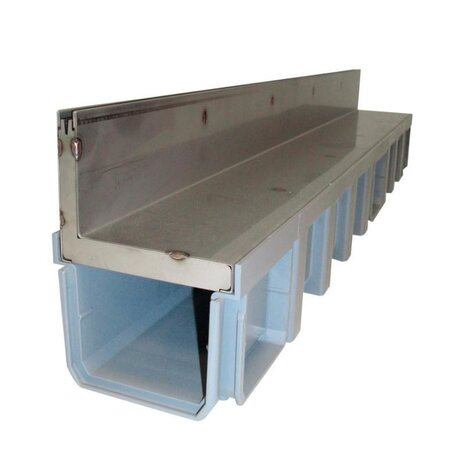 Nicoll TBH RVS sleufgoot Connecto 100, A15, 100 x 10 cm