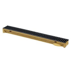 Anrin lijngoot, polyesterbeton SELF-ECO 100 cm, gietijzer sleufrooster Anrin lijngoot, polyesterbeton SELF-ECO 100 cm, gietijzer sleufrooster
