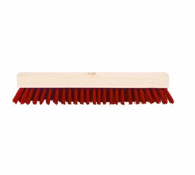 Polet Vlakke bankirai bezem PVC Rood Polet Vlakke bankirai bezem PVC Rood