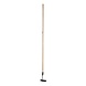 Polet Traditional Hak Recht Laag 14X5,5CM met steel 1,5M Polet Traditional Hak Recht Laag 14X5,5CM met steel 1,5M