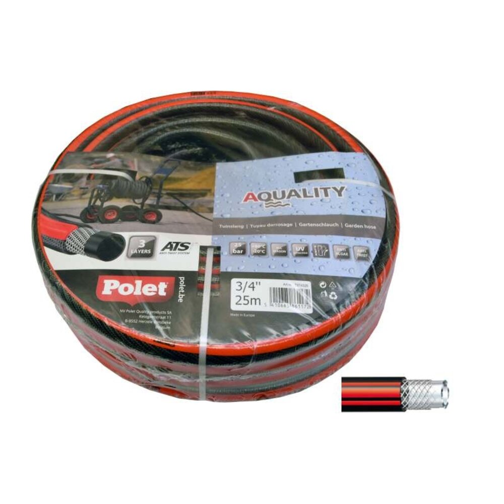 Polet Tuinslang PRO Aquality 3/4"-19MM 25M Polet Tuinslang PRO Aquality 3/4"-19MM 25M