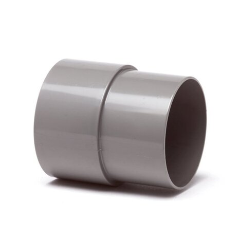 HWA mof, PVC, inwendig lijm x verjongd spie, grijs HWA mof, PVC, inwendig lijm x verjongd spie, grijs