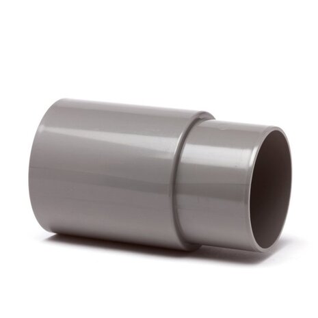 Verlengde HWA mof, pvc, inwendig lijm x verjongd spie Verlengde HWA mof, pvc, inwendig lijm x verjongd spie