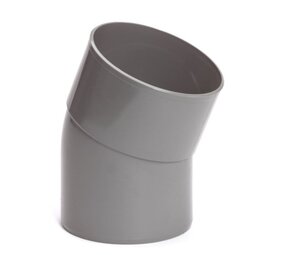 HWA bocht 22°, pvc, inwendig lijm x spie