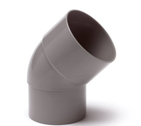 HWA bocht 45°, pvc, inwendig lijm x spie