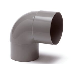 HWA bocht 87°, pvc, inwendig lijm x spie HWA bocht 87°, pvc, inwendig lijm x spie