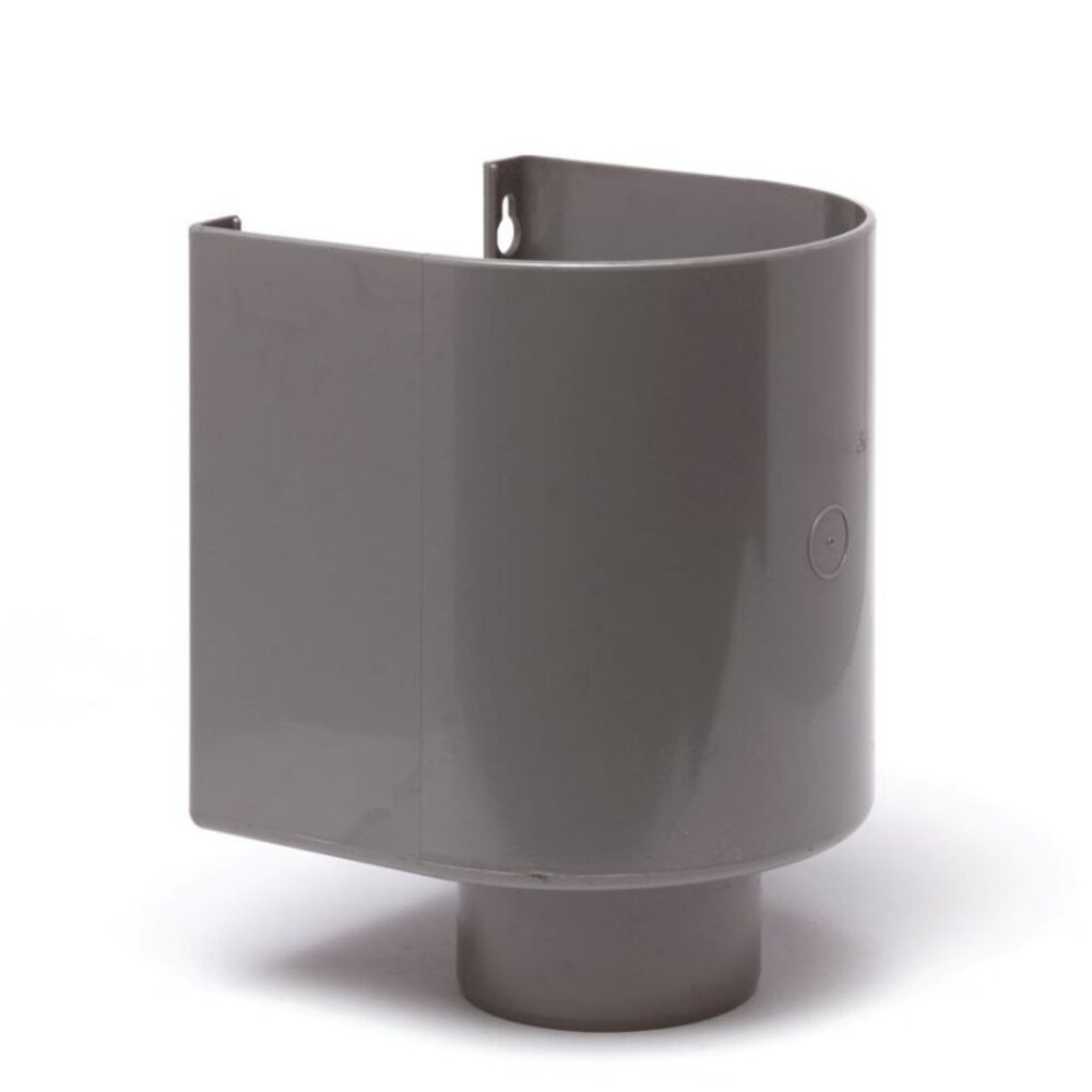 HWA vergaarbak, pvc, grijs, halfrond HWA vergaarbak, pvc, grijs, halfrond