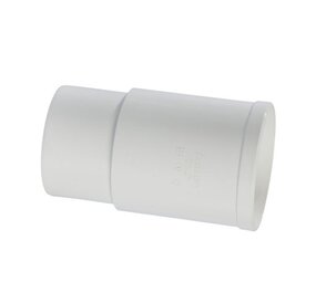 Pipelife verlengde HWA mof, pvc, inwendig lijm x verjongd spie, wit