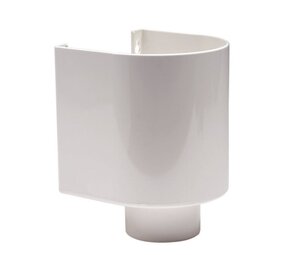 HWA vergaarbak, pvc, wit, halfrond