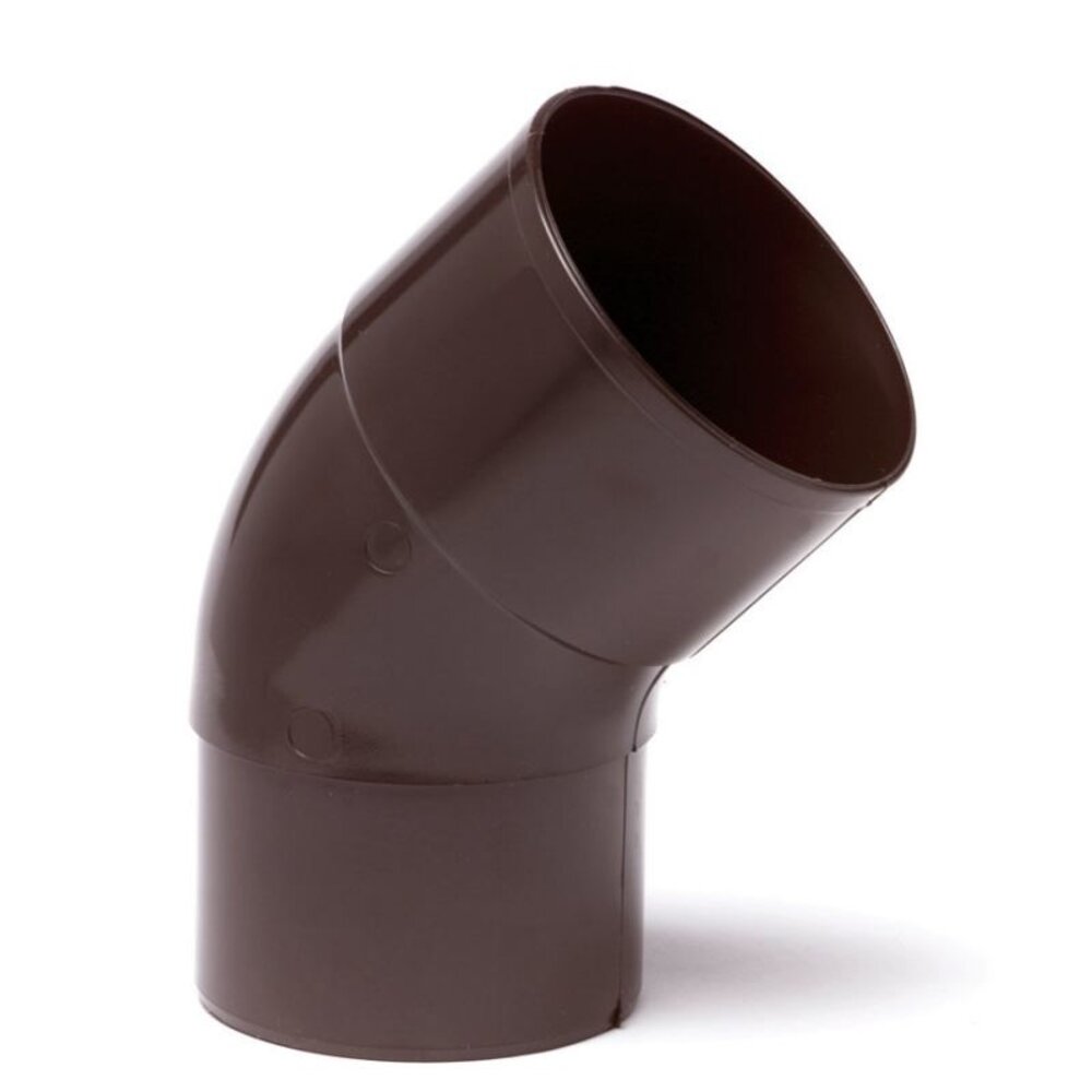 HWA bocht 45°, pvc, inwendig lijm x verjongd spie, bruin HWA bocht 45°, pvc, inwendig lijm x verjongd spie, bruin