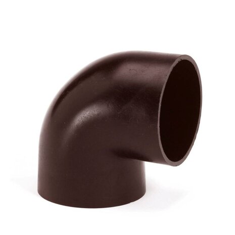 HWA bocht 87°, pvc, 2x inwendig lijm, bruin, 60 mm HWA bocht 87°, pvc, 2x inwendig lijm, bruin, 60 mm