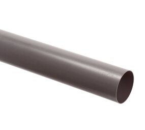 PVC afvoerbuis met gladde einden, grijs PVC afvoerbuis met gladde einden, grijs