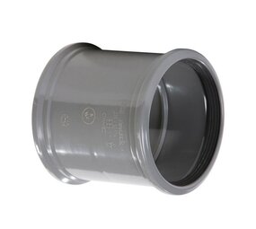 PVC steekmof, 2x manchet, KOMO PVC steekmof, 2x manchet, KOMO