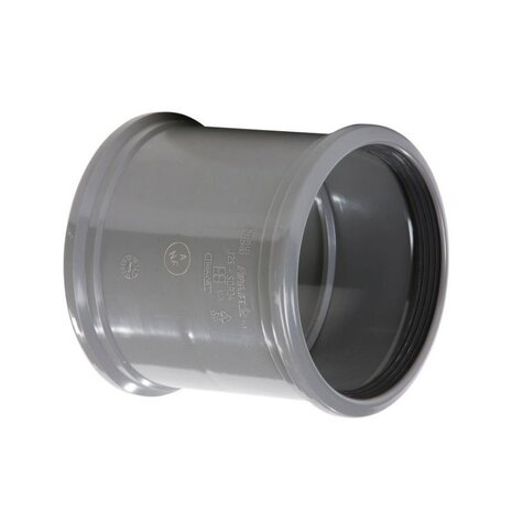 PVC steekmof, 2x manchet, KOMO PVC steekmof, 2x manchet, KOMO