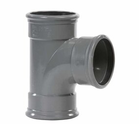 Pipelife PVC T-stuk 88°, 3x manchet KOMO Pipelife PVC T-stuk 88°, 3x manchet KOMO