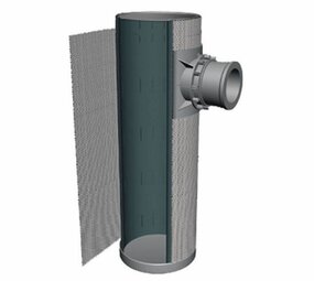 Infiltratiekolk omwikkeld met geotextiel