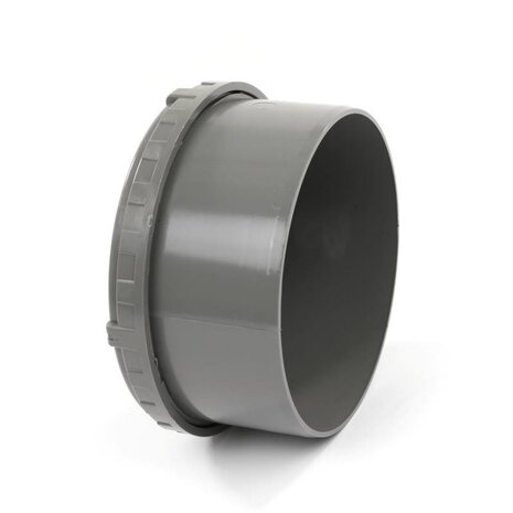 PVC eindstuk met schroefdeksel, 1x uitwendig lijm