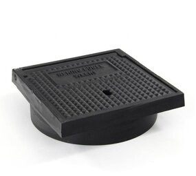 Gietijzeren straatkolk, exclusief onderbak, 2-delig, dichte deksel Gietijzeren straatkolk, exclusief onderbak, 2-delig, dichte deksel