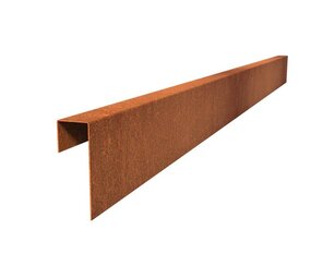 Overzetprofiel cortenstaal recht 5.4 x 15 x 230 cm, 2 mm (10 st ) Overzetprofiel cortenstaal recht 5.4 x 15 x 230 cm, 2 mm (10 st )