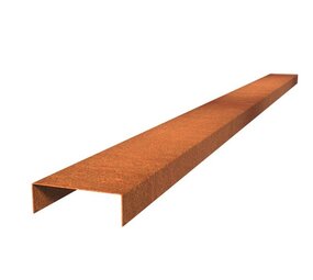 Overzetprofiel cortenstaal recht 15.4 x 5 x 230 cm, 2 mm (10 st ) Overzetprofiel cortenstaal recht 15.4 x 5 x 230 cm, 2 mm (10 st )