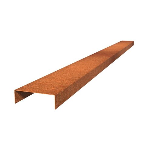 Overzetprofiel cortenstaal recht 15.4 x 5 x 230 cm, 2 mm (10 st ) Overzetprofiel cortenstaal recht 15.4 x 5 x 230 cm, 2 mm (10 st )