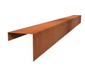 Overzetprofiel cortenstaal recht 15.4 x 15 x 230 cm, 2 mm (10 st ) Overzetprofiel cortenstaal recht 15.4 x 15 x 230 cm, 2 mm (10 st )