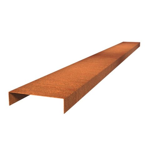 Overzetprofiel cortenstaal recht 20.4 x 5 x 230 cm, 2 mm (10 st ) Overzetprofiel cortenstaal recht 20.4 x 5 x 230 cm, 2 mm (10 st )