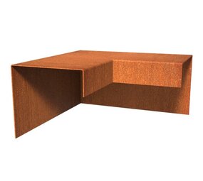 Overzetprofiel cortenstaal buitenhoek  15.4 x 15 x 5 cm Overzetprofiel cortenstaal buitenhoek  15.4 x 15 x 5 cm