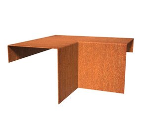 Overzetprofiel cortenstaal binnenhoek  15.4 x 15 x 5 cm Overzetprofiel cortenstaal binnenhoek  15.4 x 15 x 5 cm