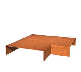 Overzetprofiel cortenstaal hoek  20.4 x 5 x 5 cm Overzetprofiel cortenstaal hoek  20.4 x 5 x 5 cm