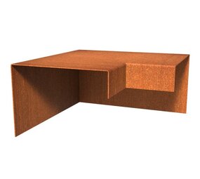 Overzetprofiel cortenstaal buitenhoek  20.4 x 15 x 5 cm Overzetprofiel cortenstaal buitenhoek  20.4 x 15 x 5 cm