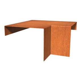 Overzetprofiel cortenstaal binnenhoek  20.4 x 15 x 5 cm Overzetprofiel cortenstaal binnenhoek  20.4 x 15 x 5 cm