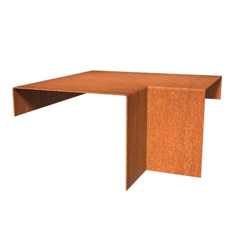 Overzetprofiel cortenstaal binnenhoek 20.4 x 15 x 5 cm Overzetprofiel cortenstaal binnenhoek 20.4 x 15 x 5 cm