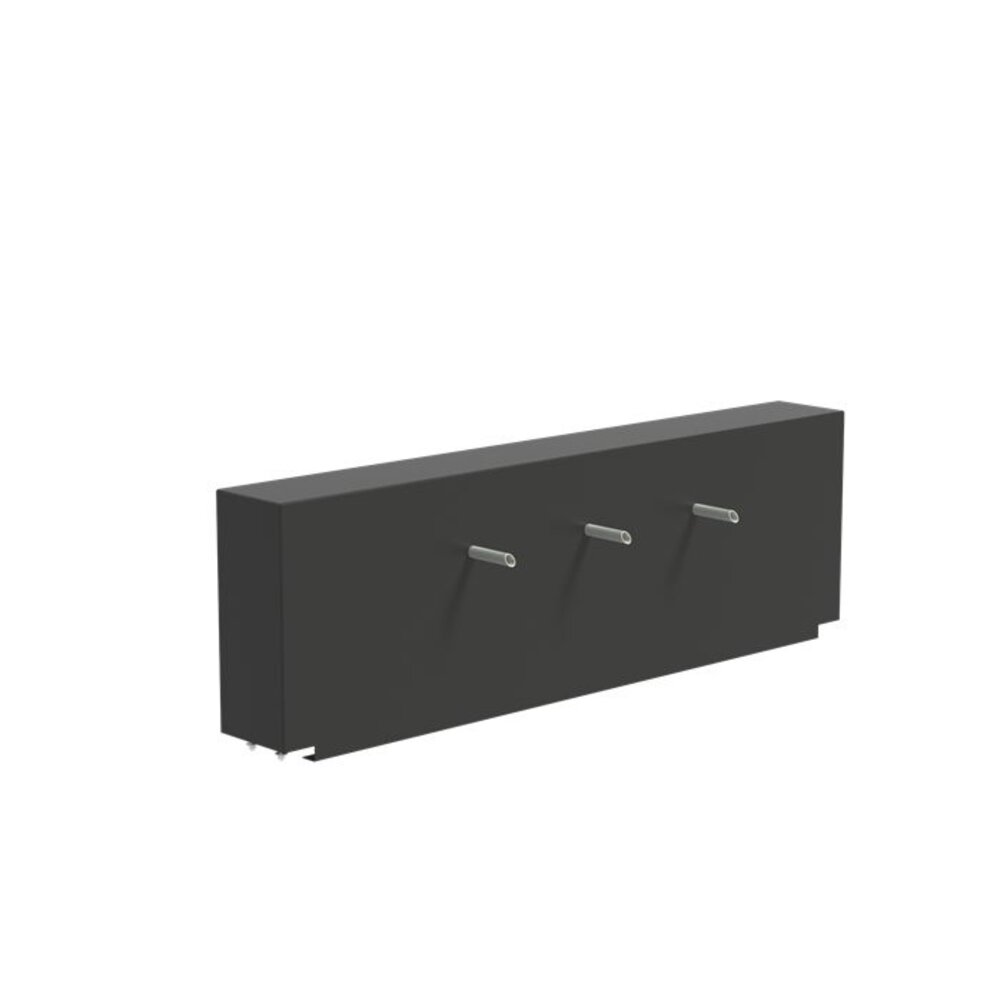 Vijvermuur vast 200 x 25 x 60 cm, 3x pijp Vijvermuur vast 200 x 25 x 60 cm, 3x pijp