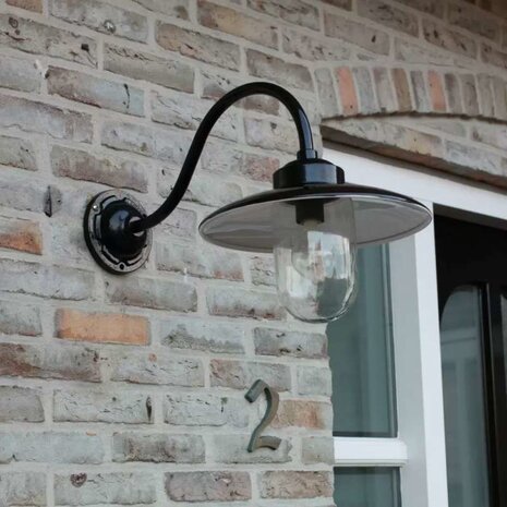 KS verlichting Muurlamp Solingen zwart KS verlichting Muurlamp Solingen zwart