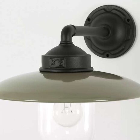 KS verlichting Wandlamp Palazzo zwart / taupe