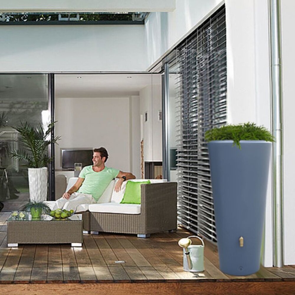 Garantia Vaso 2 in 1 regenton 220 L. antraciet Garantia Vaso 2 in 1 regenton 220 L. antraciet
