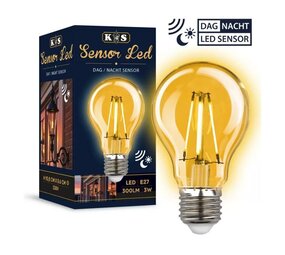 KS verlichting Sensor LED Lamp E27 3W KS verlichting Sensor LED Lamp E27 3W